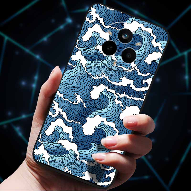 For Realme 14 Pro 5G Case 14Pro+ Soft Silicone Bumper 3D Flowers Emboss Phone Cases for Realme 14 Pro+ Plus Back Covers Shells