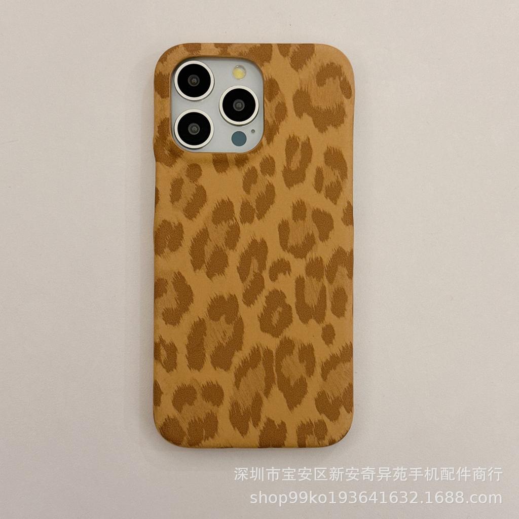 European and American Leopard Print Is Suitable for iPhone17ProMax Protective Case, Which Is Specially Designed for Light Luxury Apple 16 Mobile Phon