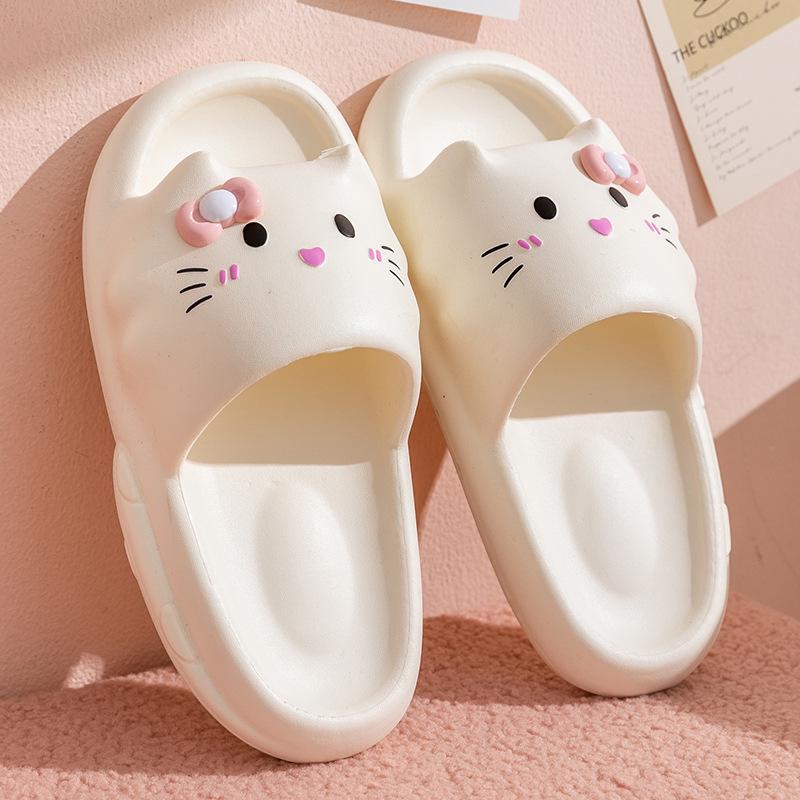 Women's Cute Kitten Slippers - Non-Slip, Thick EVA Sole, Summer Indoor Use