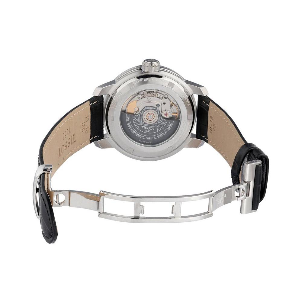TISSOT 200 Automatic Mechanical Movement 200m Waterproof Men's Watch 39mm Black Dial Stainless Steel Case T055.430.16.057.00