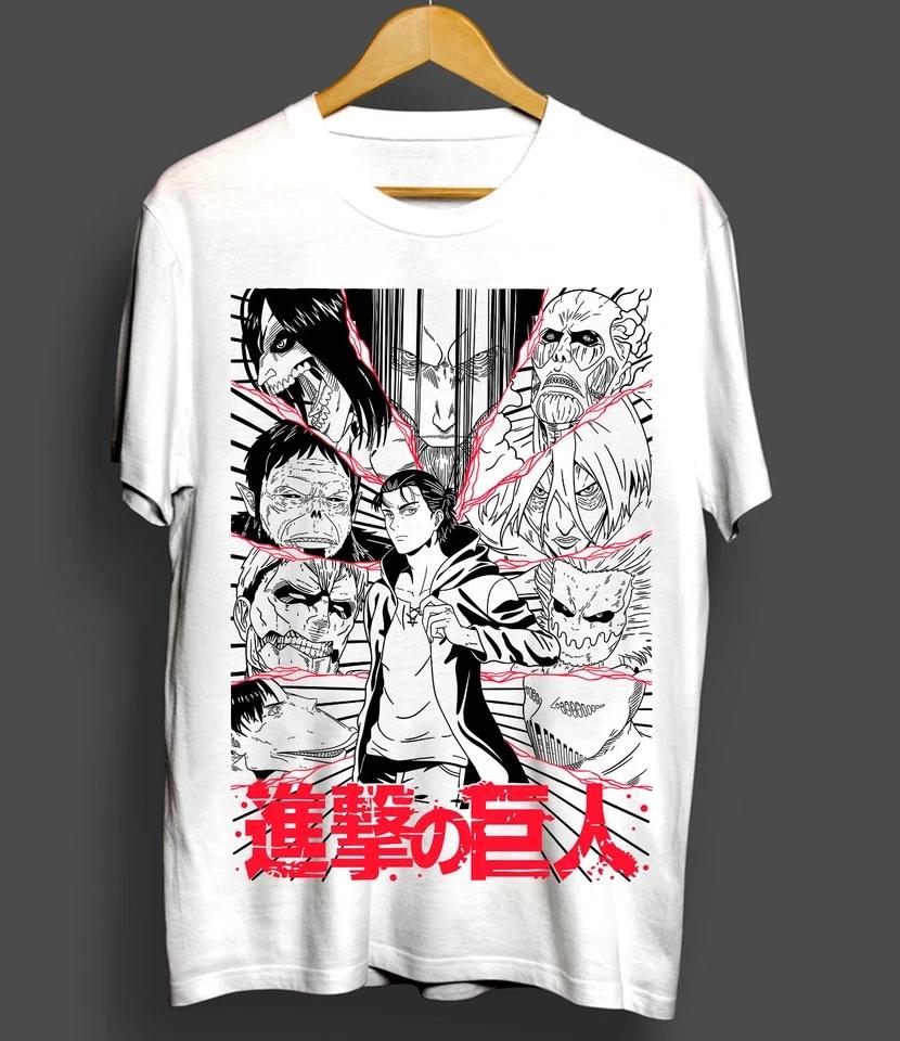 Shingeki No Kyojin TShirt Attack On Titan Levi Shirt Aot Unisexga Shirt White S