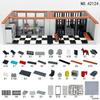 MOC Military Weapons Strategic Firearms Warehouse Army Soldiers Mini Action Figures Block Bricks Accessories Building Block Toys  Playsets Sets