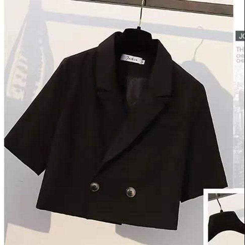 Two-piece Suit Thin Coat + Sexy Suspender Dress Women's Simple Commuter Dress Suit Casual Solid Color Short Thin Coat New New Fashion