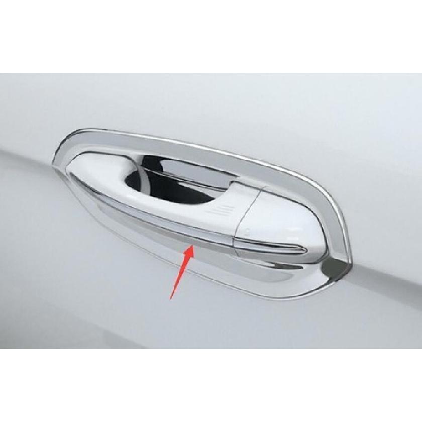 Chrome Steel Exterior Side Door Handle Cover Trim 8PCS For Ford Edge 2015-2021