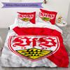 Biancheria da letto con motivo VfB Stuttgart, Set piumone Copripiumone Federa Regalo di Compleanno per la Casa(1 * copripiumino + 2 * federa, senza nucleo)_lx