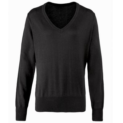 Womens/Ladies V-Neck Knitted Sweater / Top