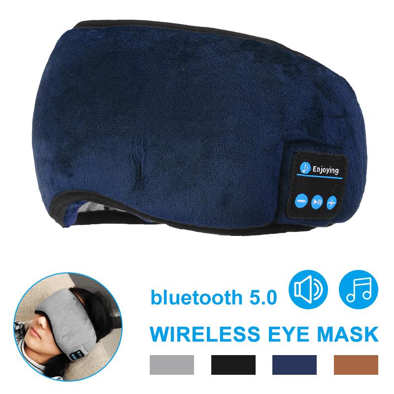 Buy Wireless Bluetooth 5.0 Earphones Sleeping Eye Mask Music Player