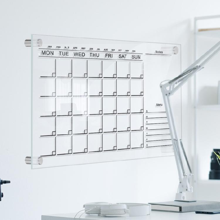 Acrylic Dry Erase Calendar Board To Do List Whiteboard for Wall Decorative