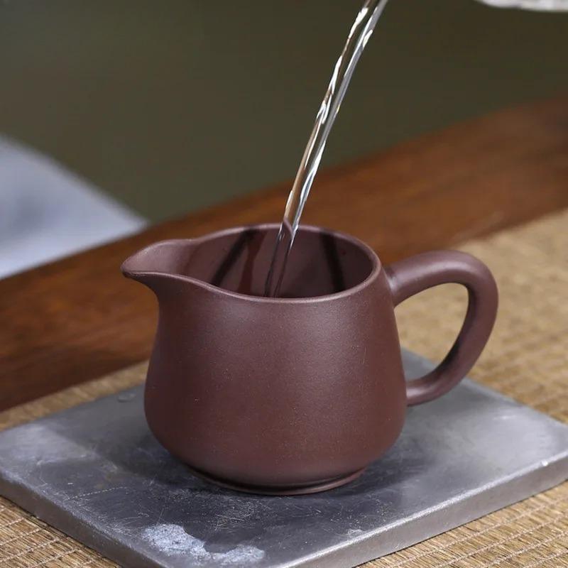 250ml Yixing Zisha Tea Pitcher Pour Tea Sharing Pot Fair Cup Cha Hai Dispenser Justice Cup Fair Mug Chinese Tea Set Accessories