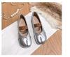 Spot Women's 2024 New Pleated Split-Toe Ballet Flats with Bow