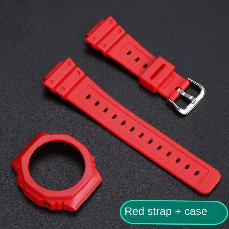 Resin strap + case For Casio g shock GA2100 2110 GA-B2100 Outdoor Sport men's and women's strap case Watch accessories
