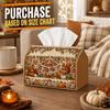 1pc Rustic Woodland Autumn Tissue Box | Multi-Functional Fall Napkin Dispenser, Two Sizes Available Suitable for Home, Thanksgiving Parties, Fox Squir