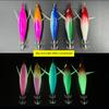 Assorted Color Round Belly Fishing Baits 3D Artificial Fishing Squid Jig Lures with Shrimp Designs for Effective Fishing
