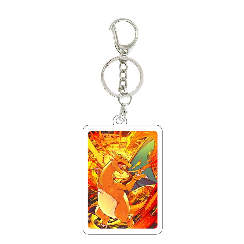 1pc Anime Charizard Mewtwo Gardevoir Cartoon Cool Game Characters Self Made Acrylic Keychain 5cm Pendant Decor Gifts Wholesale