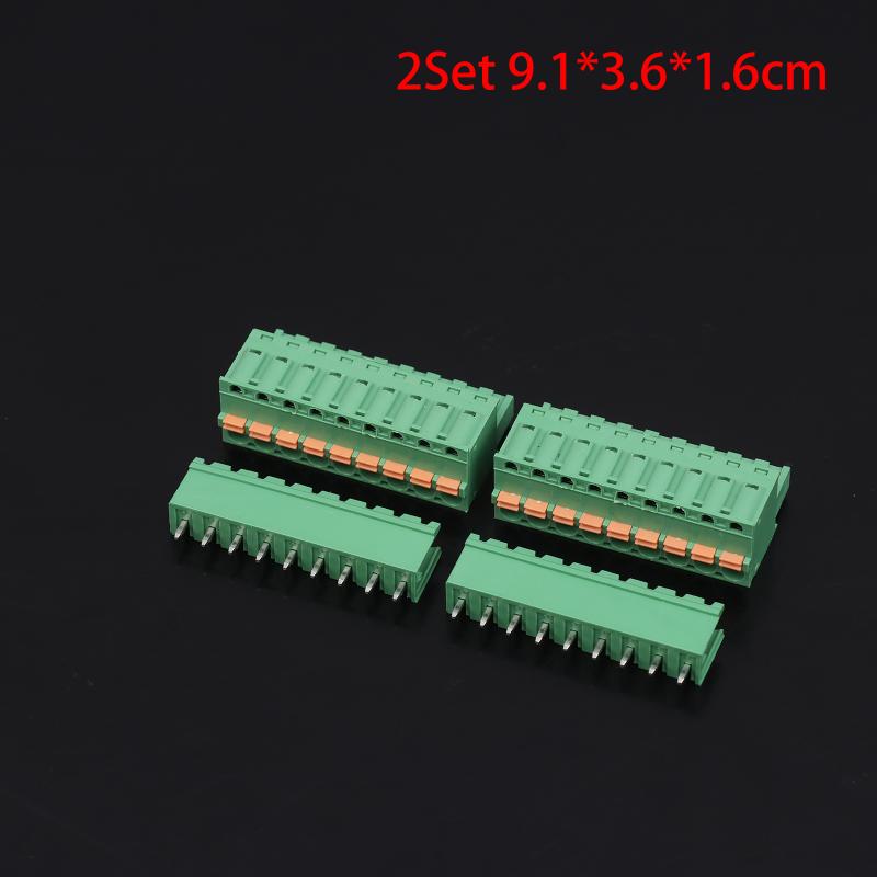 Spring Type Terminal Block 2Edgkd-5.08Mm Plug-In Terminal Block Copper Core Male And Female Terminals