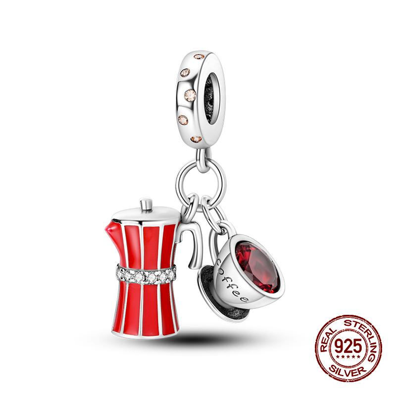 100% 925 Sterling Silver Guitar Musician Painter Doctor Career Charm Bead Fit 925 Original Bracelet DIY Souvenir Jewelry
