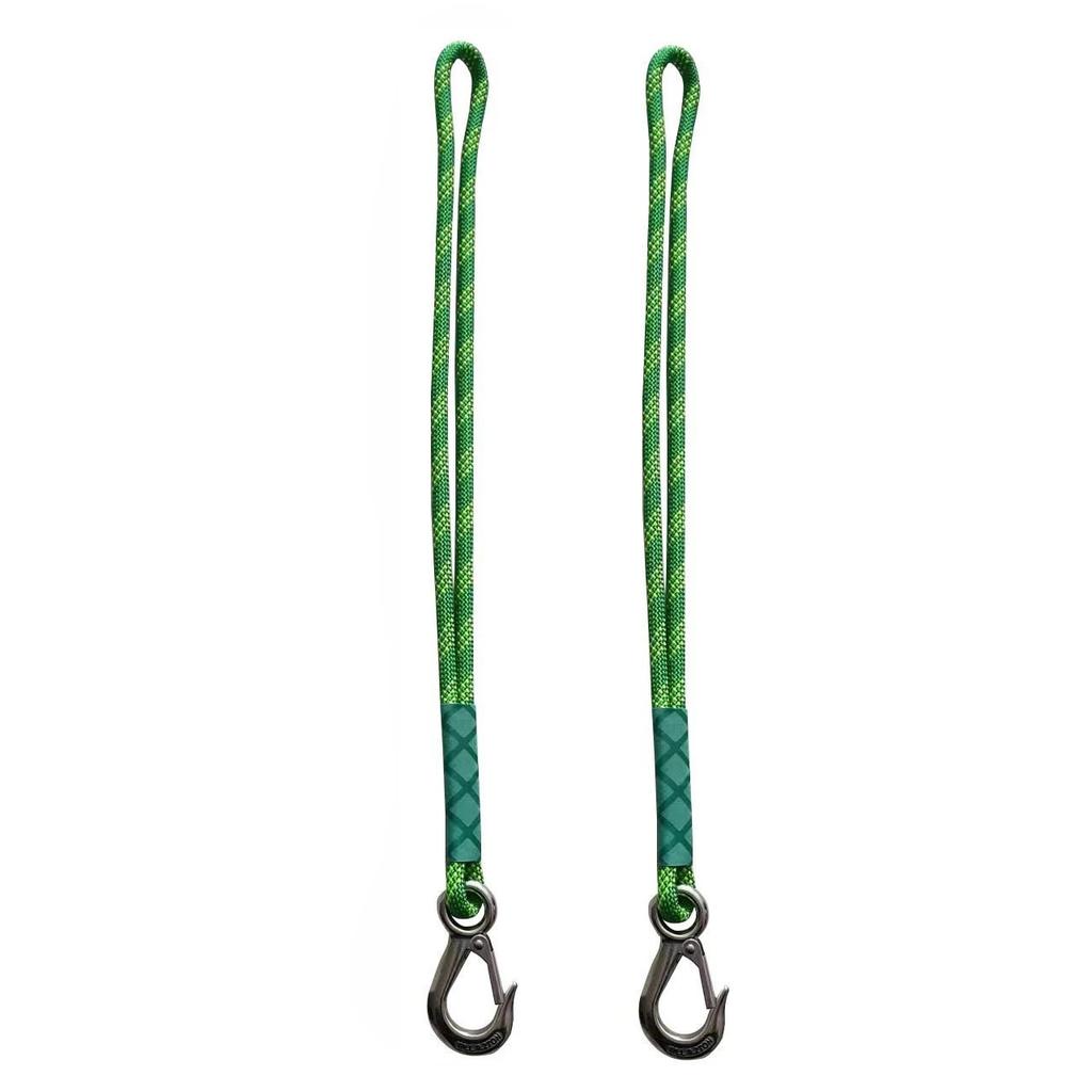 1/2PCS Heavy Duty Nylon Sling with Metal Hook - Wear-resistant - Suitable for Outdoor Hammocks, Tree Swings, and Patio Chairs