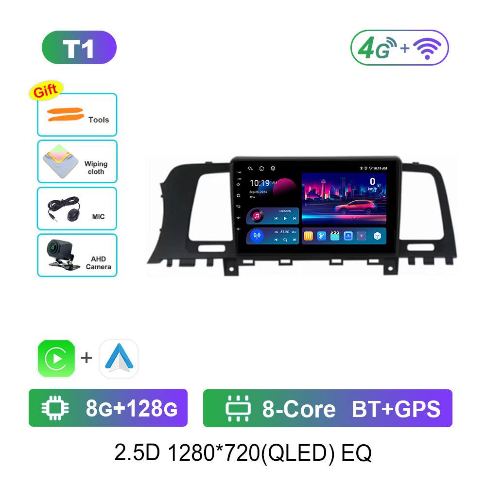 Radio auto cu sistem Android 14 Pentru Nissan Murano Z51 2008 - 2016 Multimedia Stereo Player Video Navigație GPS QLED 2 Din DVD