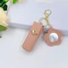 Portable Lipstick Mouth Red Envelope Gift Coin Purse Keychain Women Girls'Lipstick Storage Bag Fashion Storage Box with Mirror