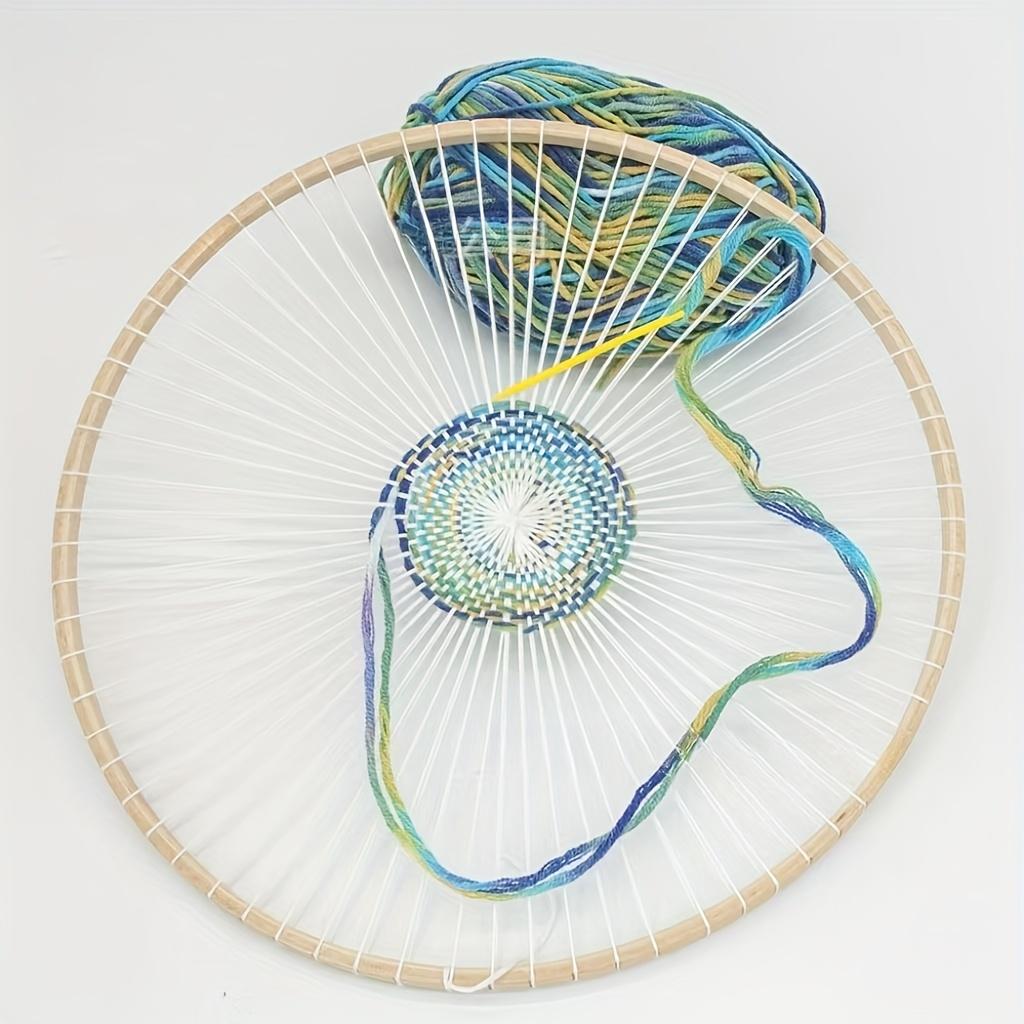 Pletací stav Pletací stroj - Kulatý dřevěný ruční pletací stroj, Pletací jehlice a háček, Pletací deska Rotační pletací stroj s dvojitým úpletem Sada