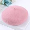 Painter Hat Solid Color Soft Texture Unisex Furry Bucket Hat Easy to Clean Winter Furry Beret Hat Fashion Accessories