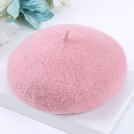 Painter Hat Solid Color Soft Texture Unisex Furry Bucket Hat Easy to Clean Winter Furry Beret Hat Fashion Accessories