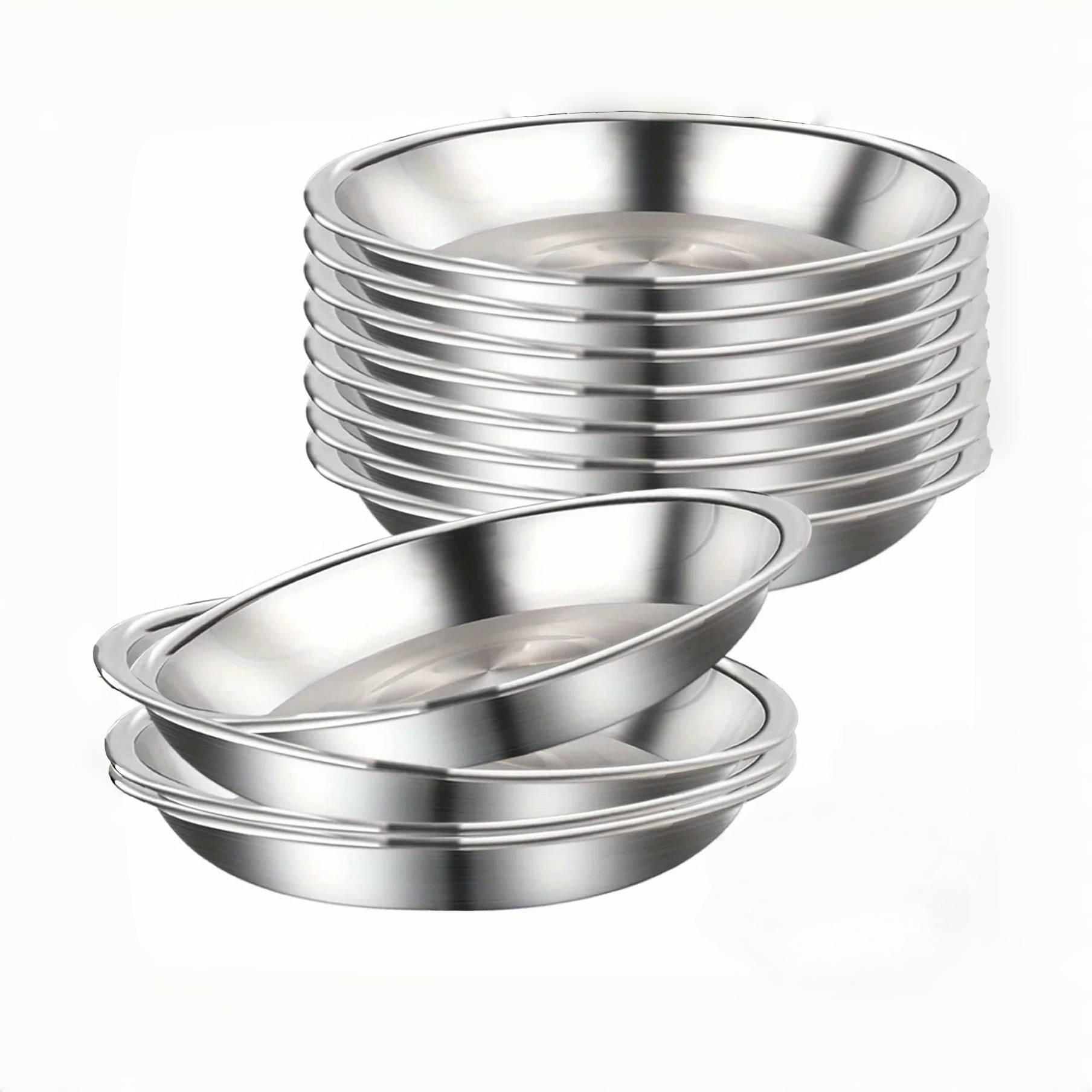 Ensemble de bols pour chat antidérapants en acier inoxydable – Design à profil bas et large base anti-basculement pour station d'alimentation des chatons et petits animaux