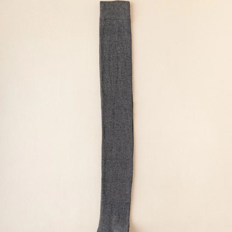 

Большие женские носки до бедра, женские гольфы больших размеров, черные, белые, полосатые чулки, гетры one size темно серый