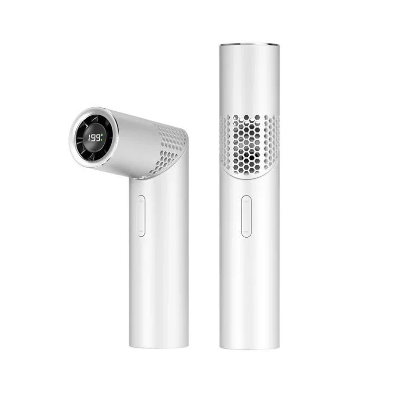 Outdoor Mini High-speed Handheld Small Fan with 199 levels Portable USB Charging Foldable Lipstick Style 3-color Mini Fan