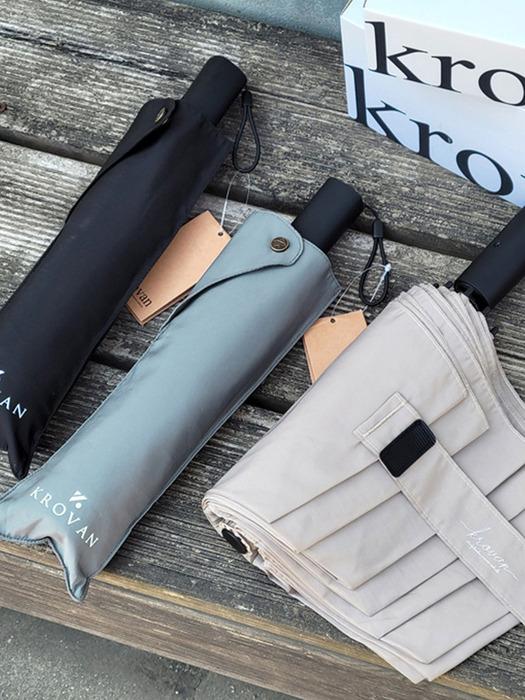 KROVAN Kroban KR32, a 3-stage automatic umbrella that rolls neatly and smoothly beige