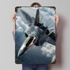F22 Raptor Printed Posters Customizable Wall Art Retro Vintage Metal Tin Signs for Home Room Bar Accessories Garage Decoration