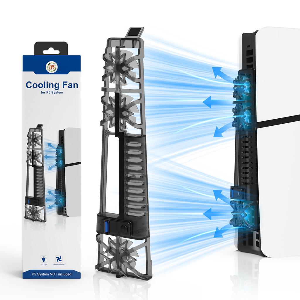 Cooling Fan for Slim External s with Colorful Light Temperature Control Cooling Fan Heat Dissipation