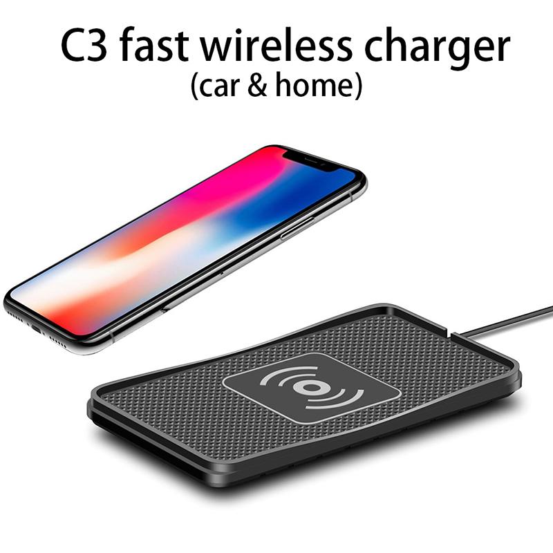 15W Wireless Car Phone Charger Fast Charging Pad Mat For iPhone 12 13 14 15 Pro XS Max Samsung Xiaomi  Smartphone Charger