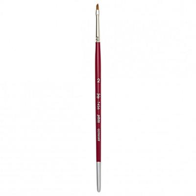 Brush - Pébéo - Iris Gold - Angled - No. 02 - Synthetic Bristles