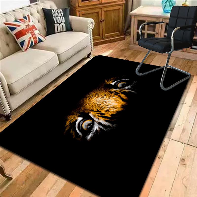 Realistic tiger eyes Rug Floor Mat for Living Room or Bedroom Soft and Comfortable Carpet a Gift for Birthday and Holiday.MFF0918121
