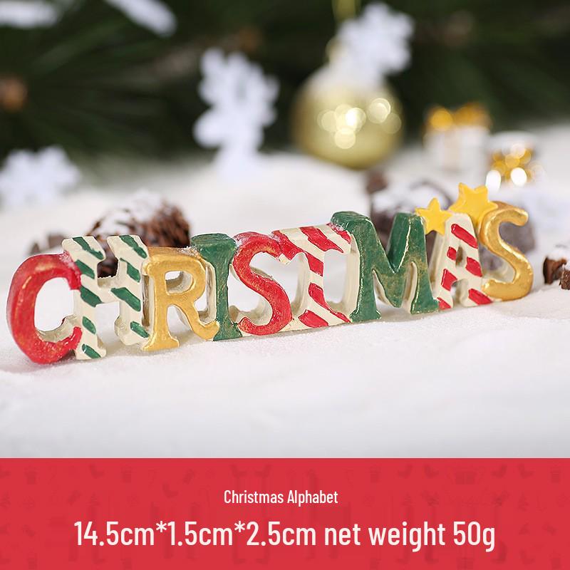 Christmas Tree Micro Scene Resin Ornaments