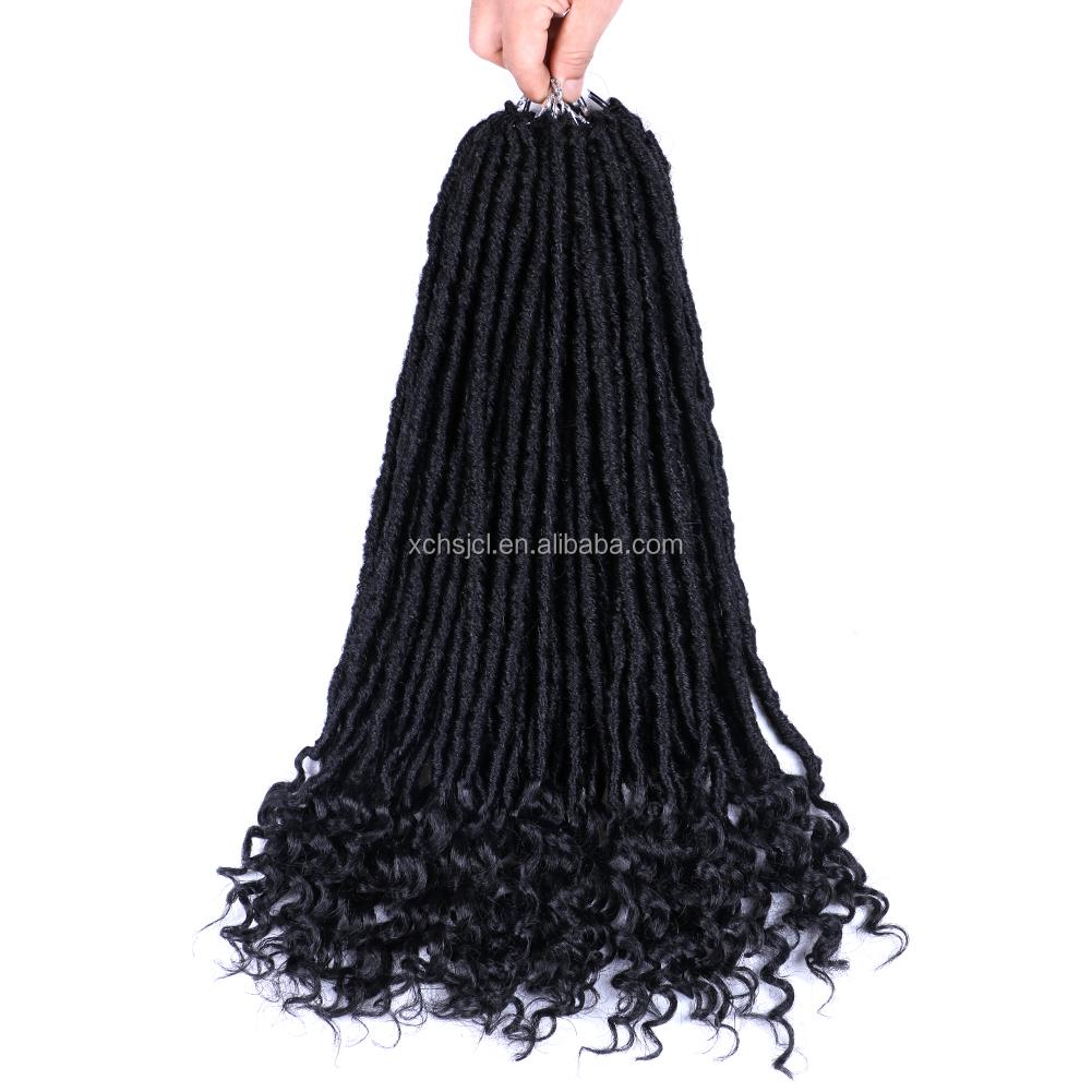 Straight Goddess Locs Crochet Hair Faux Locs Crochet Hair Extensions Crochet Goddess Faux Locs (as the picture,18 in(45.72cm))