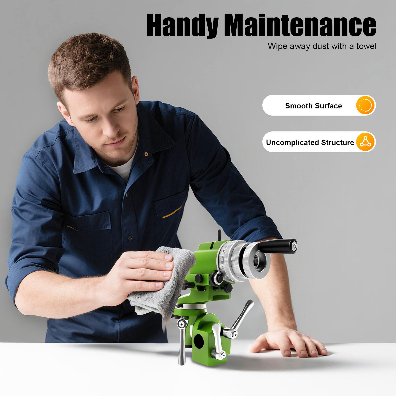 Supporto Universale per Affilatrice per U2, Staffa Regolabile con Manopole di Precisione per Punte da Trapano Utensili per Tornio G verde