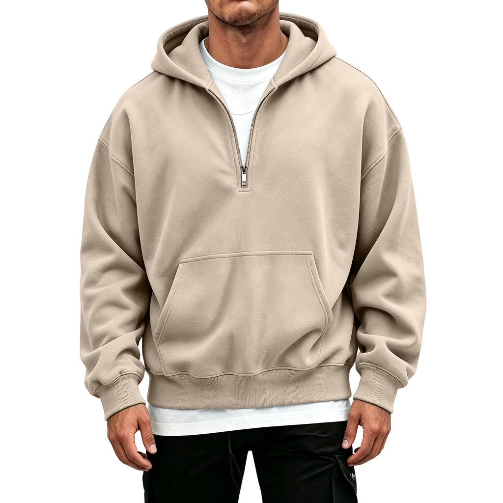 Herren Casual Kapuzenpullover mit Raglan-Langarm für sportliche Alltagsmode