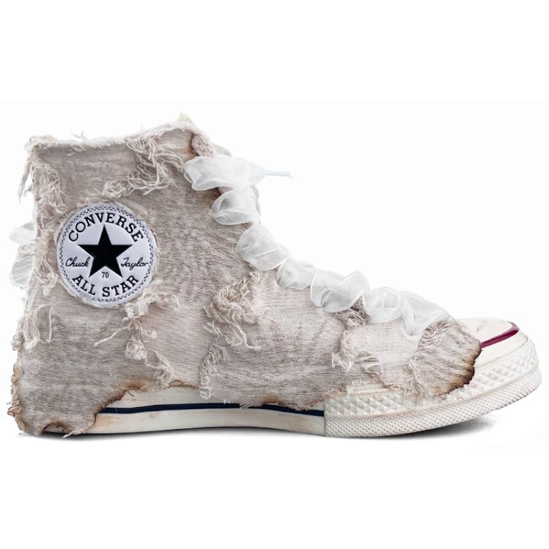 Converse 1970s Chuck Taylor All Star Remake Non-Slip Abrasion High Top Espadrilles Unisex Beige