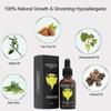 Beard Growth Kit, Beard Derma Roller 0.3mm, Beard Oil For Facial Hair Growth For Men And Dads, Grooming Tool - Quan