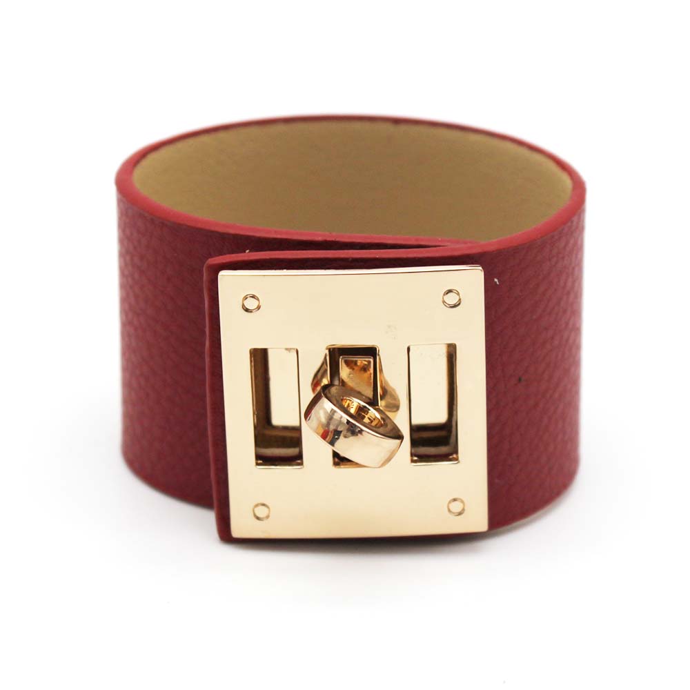 Fashion Vintage Wide Leather Cuff Bracelets & Bangles For Women Cuff Bracelet Statement Jewelry Valentines Gift