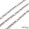 Chaîne Cœur en Acier Inoxydable de 0,5/1 Mètre Chaîne Cubaine Chaîne Punk de Base pour la Fabrication de Colliers Bracelets Bijoux Accessoires