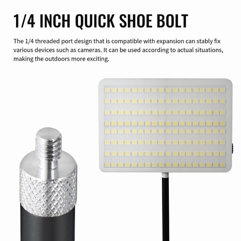 Regulable Height Camping Lamp Poles Light weight Outdoor Hanging Lamp Stand for Hiking Fishing Backpacking