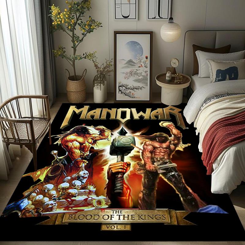 Manowar: Blood Kings carpet Doormat Living room and bedroom mats Dormitory decoration Bathroom mat Office chair cushion