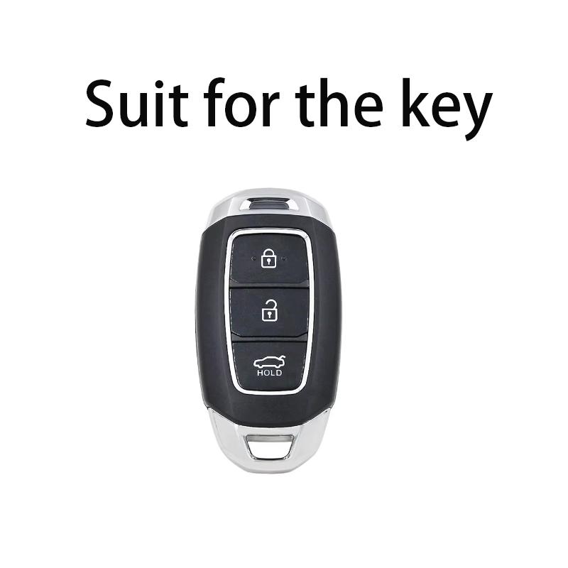 White Diamond Tpu For Hyundai Kona I30 Ix35 Solaris Azera Elantra Grandeur Ig Smart Remote Car Key Case Cover Fob Holder
