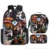 Animation ONE PIECE schoolbag three-piece play peripheral backpack large capacity middle school student outdoor campus computer bag