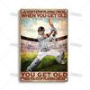Mfoever Tin Sign Artisian SPORT Metal Sign Tennis Tin Poster Decorative Plate Badminton Cricket Pickleball Plaque Wall Decor Garage Bar Pub Club