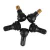10/25Pcs TR412 Snap-in Black Rubber Tubeless Tire Tyre Valve Stems  Rubber Copper Vacuum Tire Air Valve For Auto Motorcycle