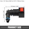 A ABSOPRO Samochodowy Wąż Paliwowy Szybkozłączka 90 Stopni 5/16" 7.89mm SAE
